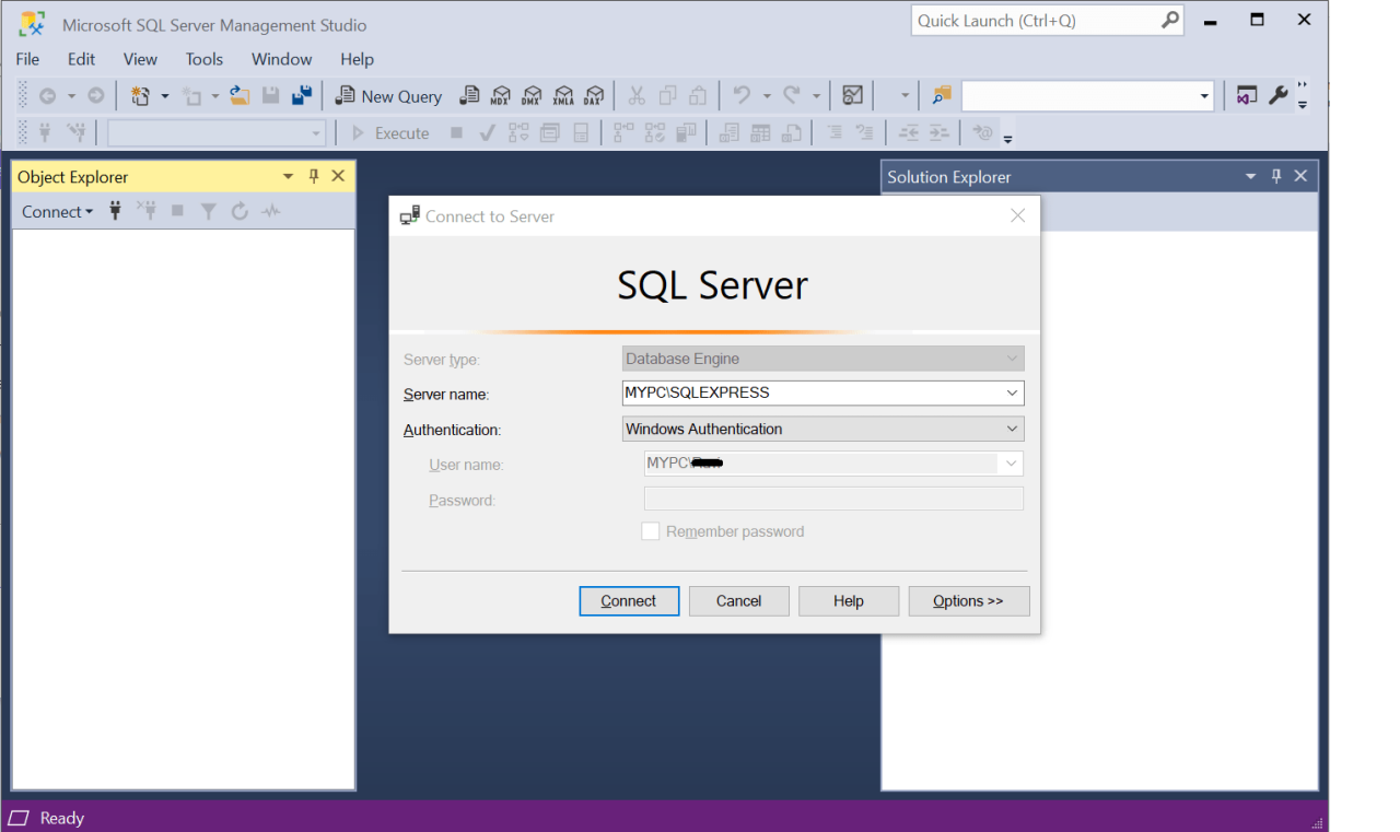 Sql server management studio