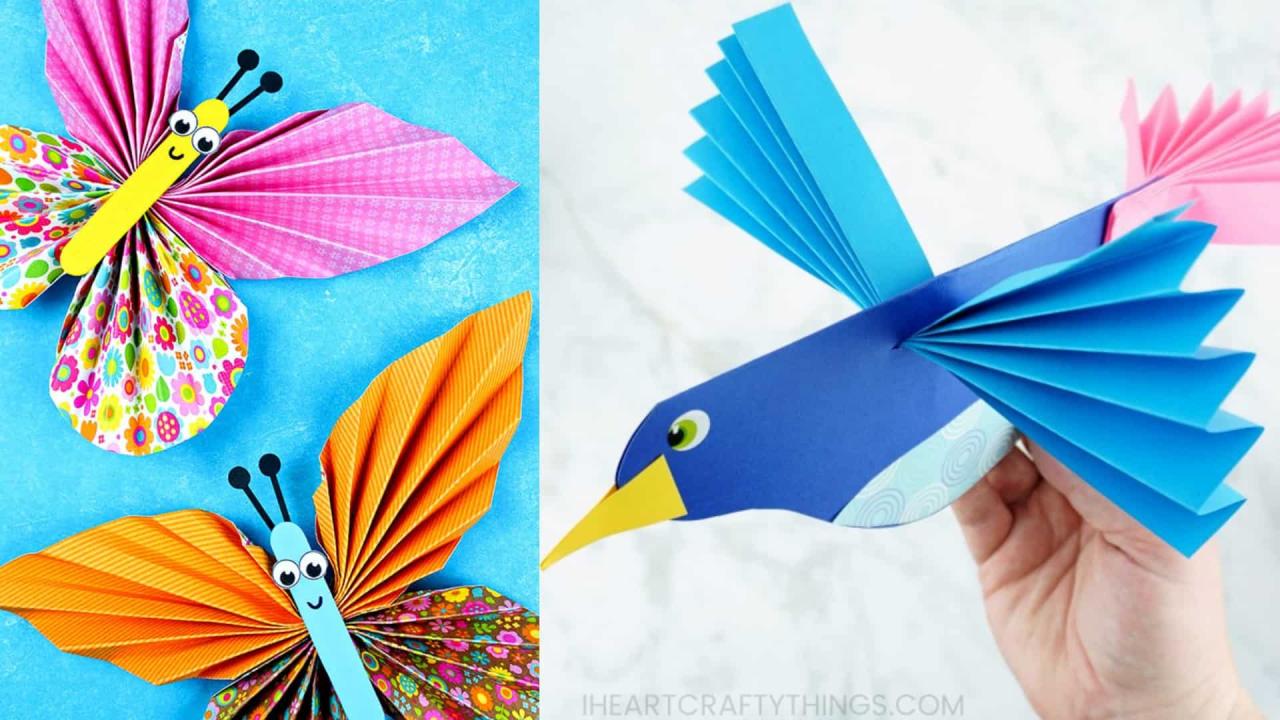 Paper craft origami crafts easy ideas simple preschoolers kids size lily july