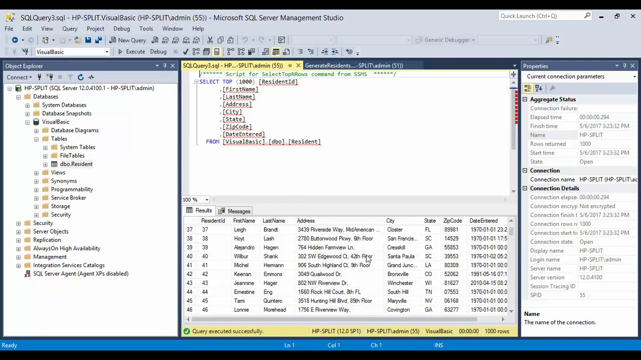 Mssql management studio